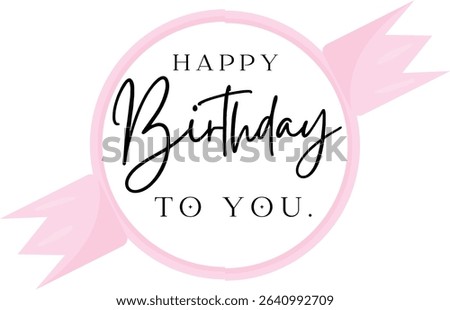 Happy birthday text effect wish