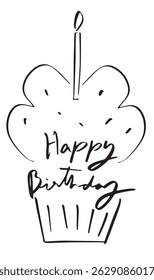 happy birthday text font calligraphy hand written lettering script black color object cake birthday happy party event anniversary sweet dessert gift icing happy birthday present black color surprise 