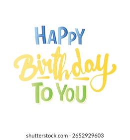 Feliz aniversário texto fontes, efeitos de texto Feliz aniversário desejo, HBD palavras vetor