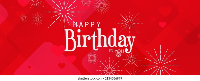 happy birthday text on white background.