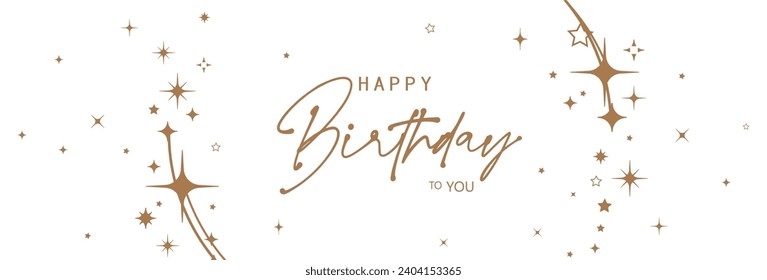 happy birthday text on white background.