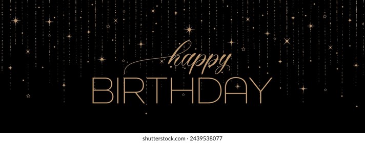 happy birthday text on white background.