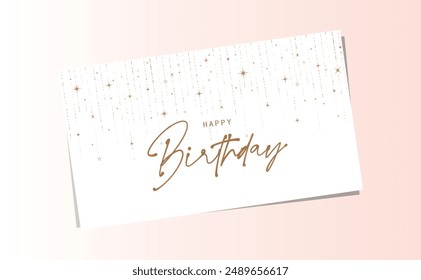 happy birthday text on white background.