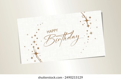 happy birthday text on white background.