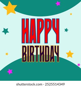 Happy Birthday Text vector design for your cake day