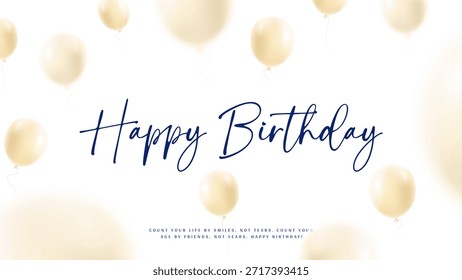 Vetor de texto Feliz Aniversário, modelo de texto Feliz Aniversário. Texto de saudação de aniversário. Design de modelo de desejos de aniversário no arquivo eps vetorial.
