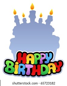 Happy birthday theme 2 - vector illustration.