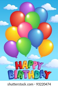 Happy Birthday Topic Image 4 Vector Stock Vector (Royalty Free ...