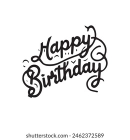 Happy birthday transparent Text background download Free.