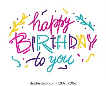 Birthday Font Images, Stock Photos & Vectors | Shutterstock