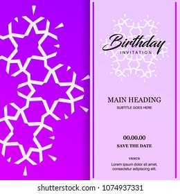 Happy Birthday Typographic Design Unique Style Stock Vector (Royalty ...