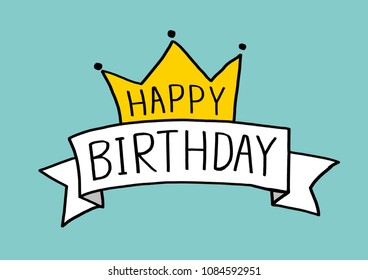 Happy Birthday typographic vector design for greeting cards, Birthday card, invitation card. Isolated birthday text, lettering composition. 