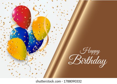 Feliz cumpleaños diseño vectorial tipográfico para tarjetas de felicitación, tarjeta de cumpleaños, tarjeta de invitación. Texto de cumpleaños aislado, composición de letras. Pasos de ilustración de vectores.10