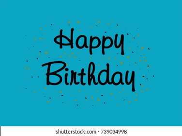 Happy Birthday typographic vector design for greeting cards, Birthday card, invitation card