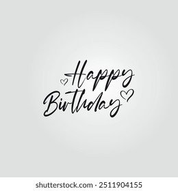 Happy Birthday typography design vector Beautiful
