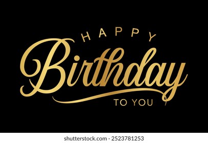 Happy Birthday typography design vector, Happy Birthday text	