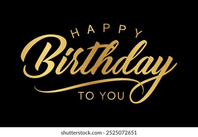 Happy Birthday typography design vector, Happy Birthday text	