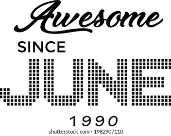 Happy Birthday, Typography for print or use as poster, card, flyer or T Shirt