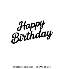 Happy Birthday Typography Text Effect
