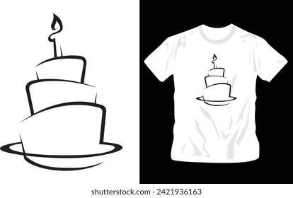 happy birthday typography t-shirt design for birthday celebration