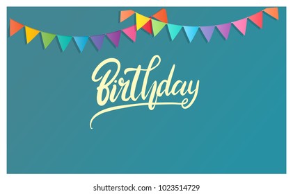 Happy Birthday typography vector design for greeting cards and poster, design template for birthday celebration.
