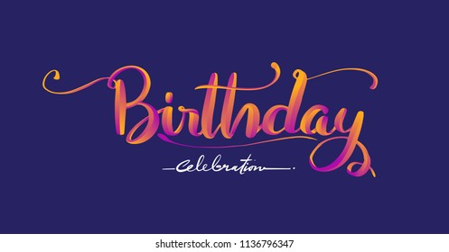 Happy Birthday typography vector design for greeting cards and poster, design template for birthday celebration.
