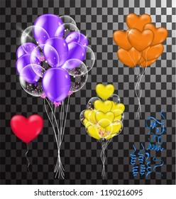 Happy Birthday typography vector design for greeting cards and poster with balloon
