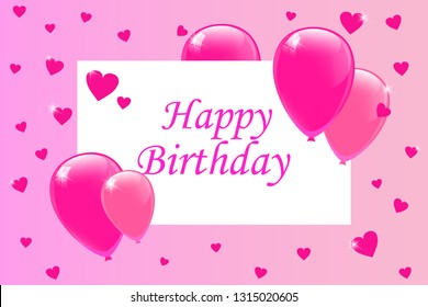Happy Birthday typography vector design for greeting cards and poster with balloon, confetti, design template for birthday celebration.