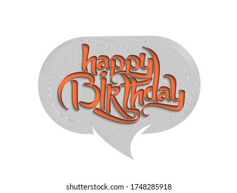 Happy Birthday typography vector design for greeting cards and poster, design template for birthday celebration