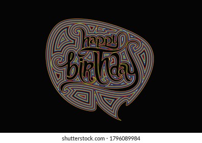 Happy Birthday typography vector design for greeting cards and poster, design template for birthday celebration