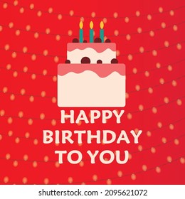 Happy Birthday typography vector design for greeting cards and poster with balloon, confetti and gift box, design template for birthday celebration.