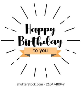 Happy Birthday typography vector design for greeting cards and poster