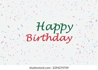 Happy Birthday, typography vector design for greeting card posters. Handwritten modern brush lettering on a white background isolated on a vector. impressive, attractive, unique, and fantastic message