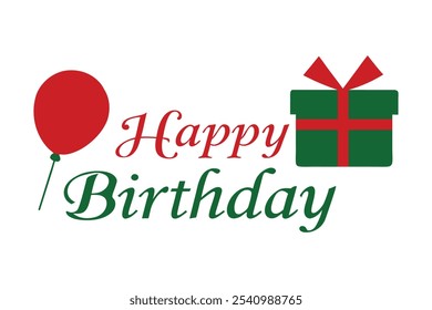  Diseño De Vector De Tipografía De Cumpleaños Feliz Sobre Fondo Blanco 