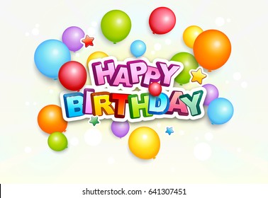 10,245 Happy birthday title Images, Stock Photos & Vectors | Shutterstock