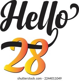 Happy birthday unique typography design.This is an editable vector file.