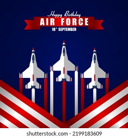 US Air Force icon in Color Style