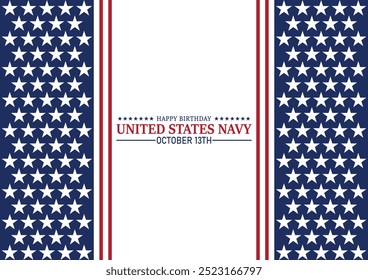 Feliz cumpleaños Fondo de pantalla de la Armada de los Estados Unidos con Formas y tipografía, Anuncio, tarjeta, cartel, Plantilla. Feliz cumpleaños Armada de los Estados Unidos, fondo