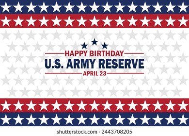 Happy Birthday US Army Reserve wallpaper with shapes and typography. Happy Birthday US Army Reserve, background