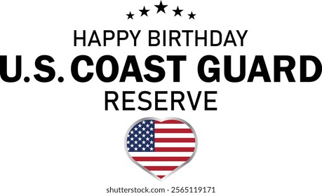 Happy Birthday US Coast Guard Reserve background