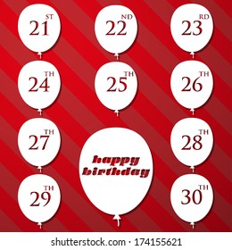 Happy birthday vector