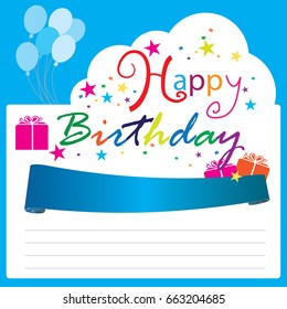 Happy birthday vector