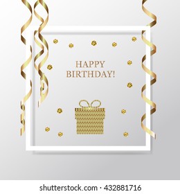 Happy birthday vector background.