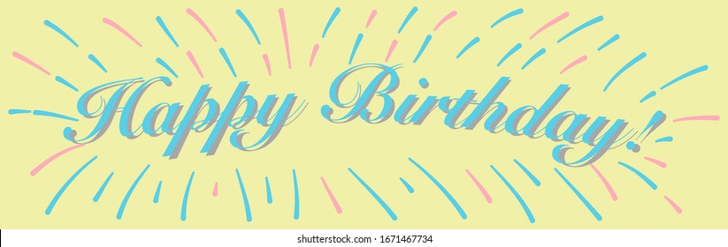 Happy birthday vector background vector design