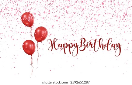 Happy Birthday Vector Background Design 