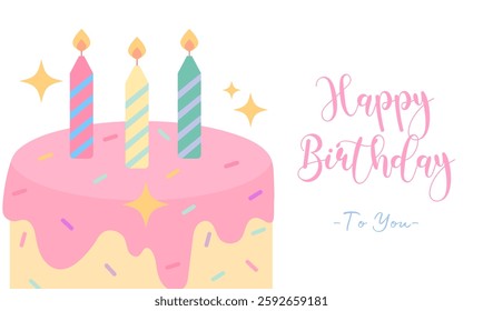 Happy Birthday Vector Background Design 