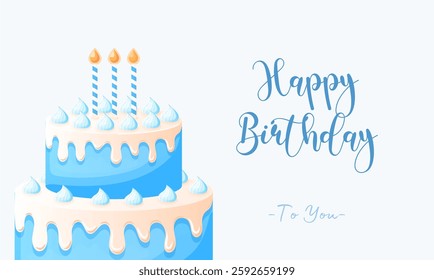 Happy Birthday Vector Background Design 