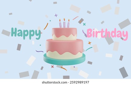 Happy Birthday Vector Background Design 