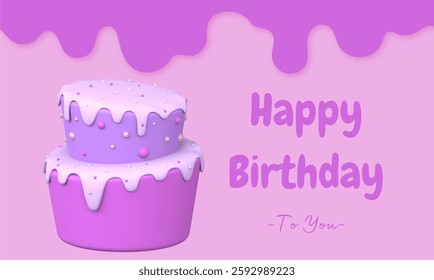 Happy Birthday Vector Background Design 