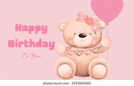Happy Birthday Vector Background Design